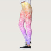 Blumenmuster farbig leggings (Links)