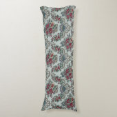 Blumenmuster Farbige trendige Blume und Blätter Seitenschläferkissen (Vorderseite Vertikal)