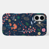 Blumenmuster farbiges Design Case-Mate iPhone Hülle (Rückseite (Horizontal))