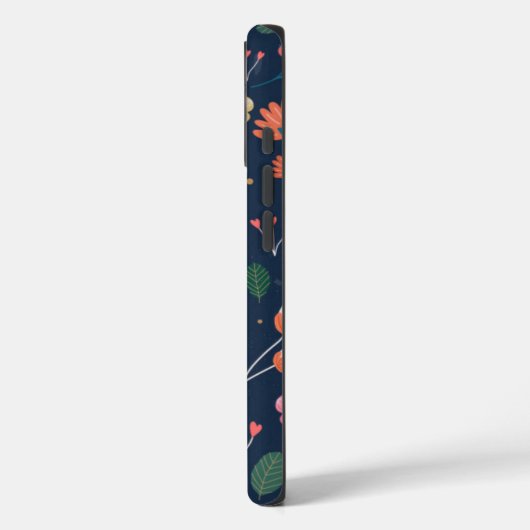 Blumenmuster farbiges Design Case-Mate iPhone Hülle (Rückseite / Links)