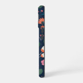 Blumenmuster farbiges Design iPhone 16 Hülle (Linke Seite)