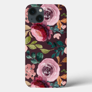 Blumenmuster Fashion Wasserfarbe farbig Case-Mate iPhone Hülle