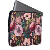 Blumenmuster Fashion Wasserfarbe farbig Laptopschutzhülle (Vorne Rechts)