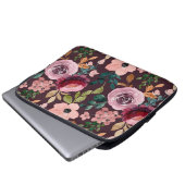 Blumenmuster Fashion Wasserfarbe farbig Laptopschutzhülle (Vorne Knopf)