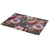 Blumenmuster Fashion Wasserfarbe farbig Schneidebrett (Ecke)