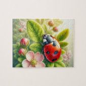 Blumenmuster/Federladybugs Puzzle (Horizontal)