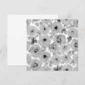Blumenmuster Feiertagskarte (Vorne/Hinten)