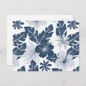 Blumenmuster Feiertagspostkarte (Vorne/Hinten)