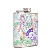 Blumenmuster Flachmann (Rechts)