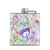 Blumenmuster Flachmann (Rückseite)