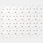 Blumenmuster Fleece Blankon (Vorderseite (Horizontal))