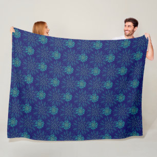 Blumenmuster Fleece Blankon