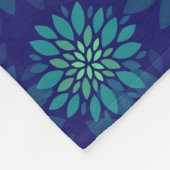 Blumenmuster Fleece Blankon (Ecke)