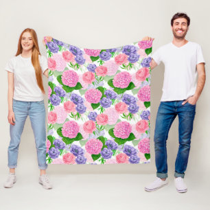 Blumenmuster Fleecedecke