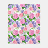 Blumenmuster Fleecedecke (Vorderseite)