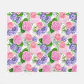 Blumenmuster Fleecedecke (Vorderseite (Horizontal))