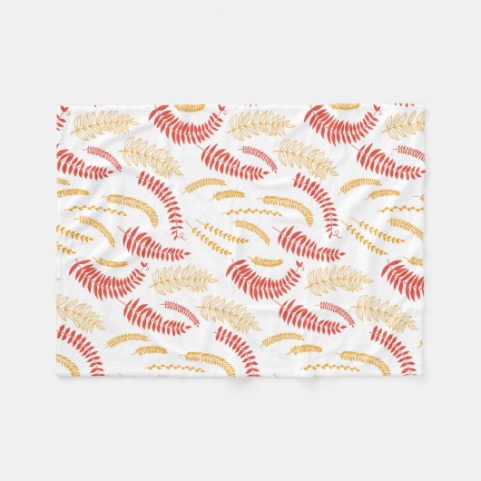 Blumenmuster Fleecedecke (Vorderseite (Horizontal))