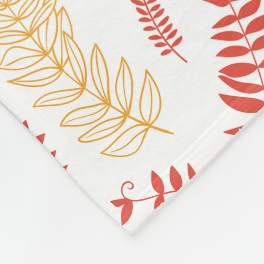 Blumenmuster Fleecedecke (Ecke)