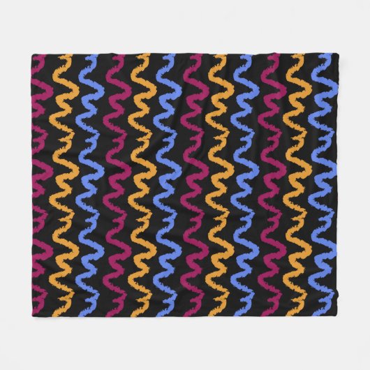 Blumenmuster Fleecedecke (Vorderseite (Horizontal))