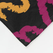 Blumenmuster Fleecedecke (Ecke)