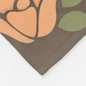 Blumenmuster Fleecedecke (Ecke)