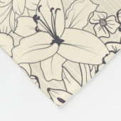 Blumenmuster Fleecedecke (Ecke)