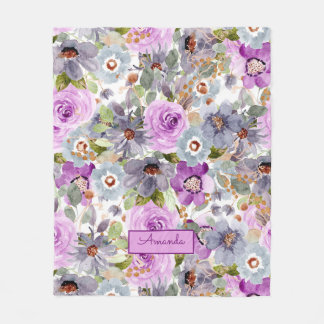 Blumenmuster Fleecedecke
