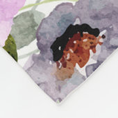 Blumenmuster Fleecedecke (Ecke)