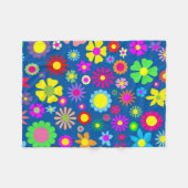 Blumenmuster Fleecedecke (Vorderseite (Horizontal))