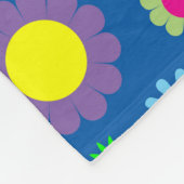 Blumenmuster Fleecedecke (Ecke)