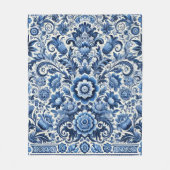 Blumenmuster Fleecedecke (Vorderseite)