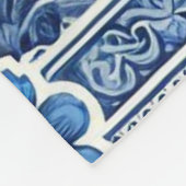 Blumenmuster Fleecedecke (Ecke)