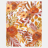 Blumenmuster Fleecedecke (Vorderseite)
