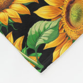 Blumenmuster Fleecedecke (Ecke)