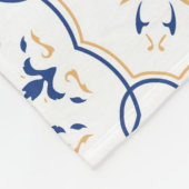 Blumenmuster Fleecedecke (Ecke)