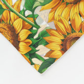 Blumenmuster Fleecedecke (Ecke)