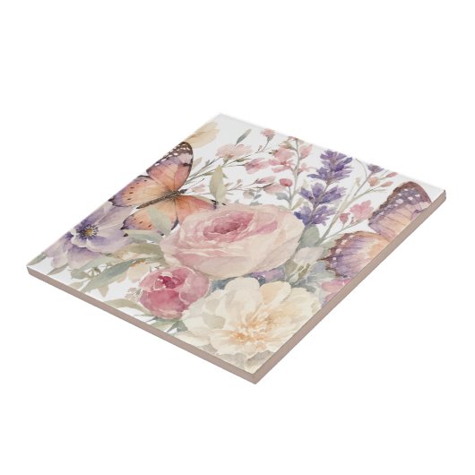 Blumenmuster Fliese (Seite)