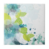 Blumenmuster Fliese (Vorderseite)