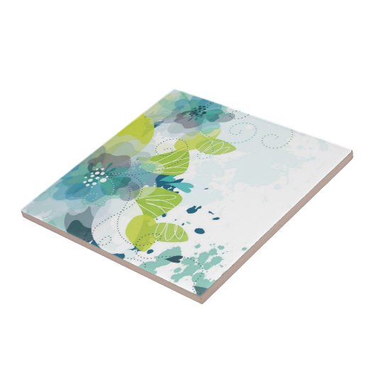 Blumenmuster Fliese (Seite)