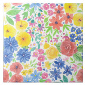 Blumenmuster Fliese (Vorderseite)