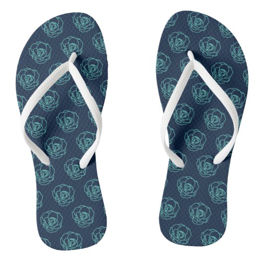 Blumenmuster Flip Flops Badesandalen (Fußbett)