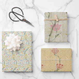 Blumenmuster Floral Vintage Morris Flora Trail Geschenkpapier Set