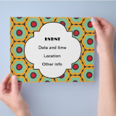 Blumenmuster Flyer (Hand)