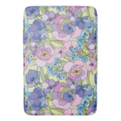 Blumenmuster Foliage-Blume Rose Vergessen Sie nich Badematte (Vorderseite Vertikal)