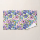 Blumenmuster Foliage-Blume Rose Vergessen Sie nich Badhandtuch Set (Handtuch)