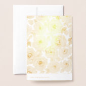 Blumenmuster Folienkarte (Rückseite mit Umschlag)