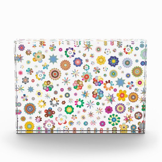 Blumenmuster Fotoblock (Vorderseite)