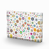 Blumenmuster Fotoblock (Rechts)