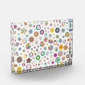 Blumenmuster Fotoblock (Links)