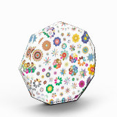 Blumenmuster Fotoblock (Links)